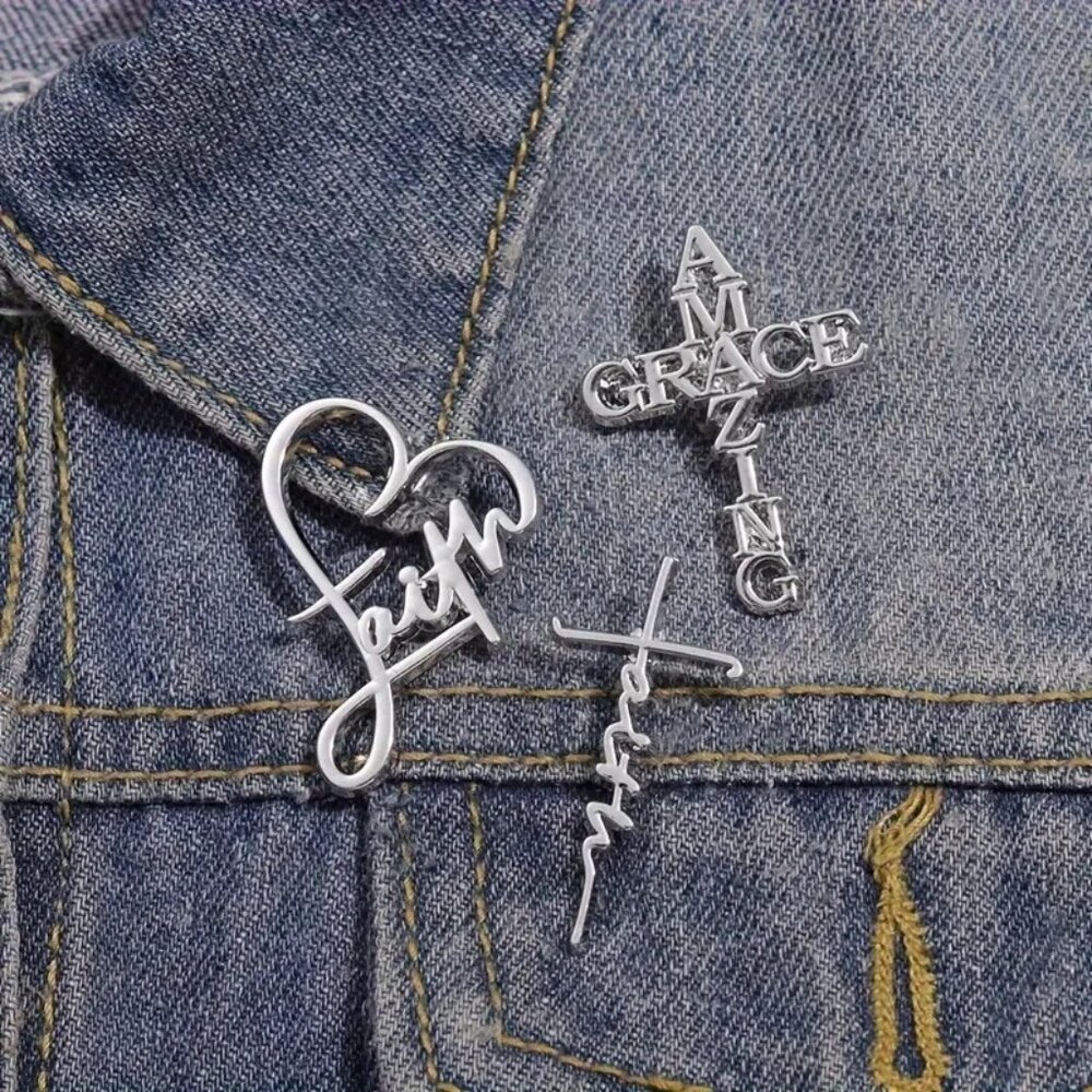Amazing Grace - Faith - Cross Lapel Pin's (SKU # 0431)